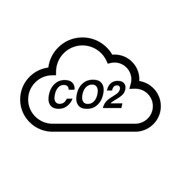 Co2 Icon Carbon Dioxide Emissions Editable Vector — Stock Vector