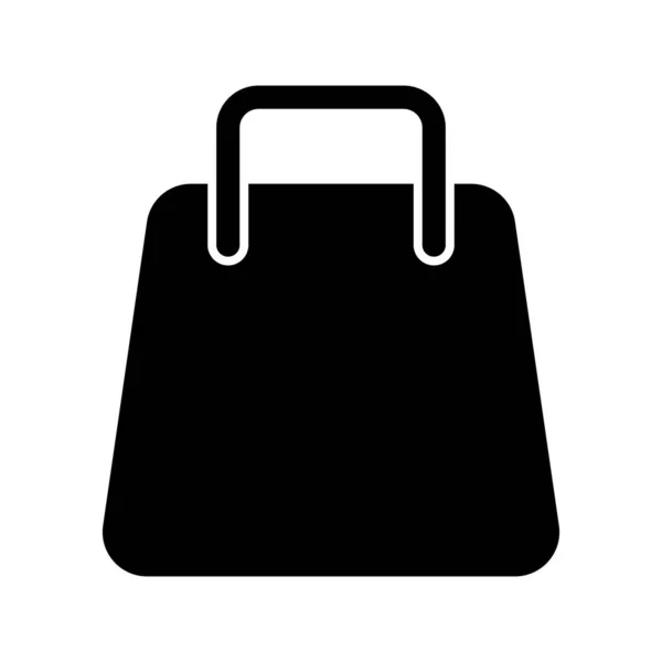 バッグシルエットアイコン ファッションアクセサリー 手荷物だ 編集可能なベクトル — ストックベクタ