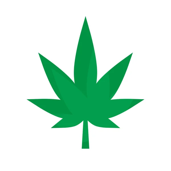 Symbole Feuille Cannabis Icône Marijuana Vecteur Modifiable — Image vectorielle