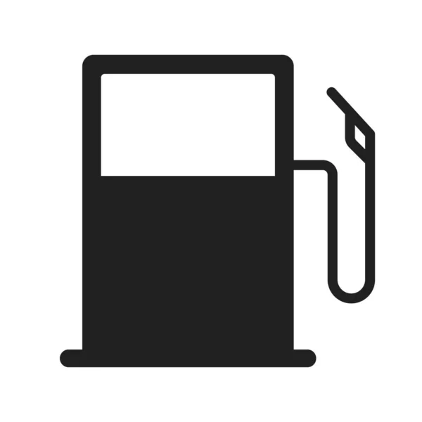 Ícone Posto Gasolina Estação Abastecimento Vetor Editável —  Vetores de Stock