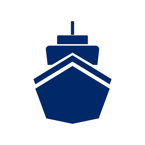 Gemi Yelkenlisi Simgesi Düzenlenebilir Vektör — Stok Vektör