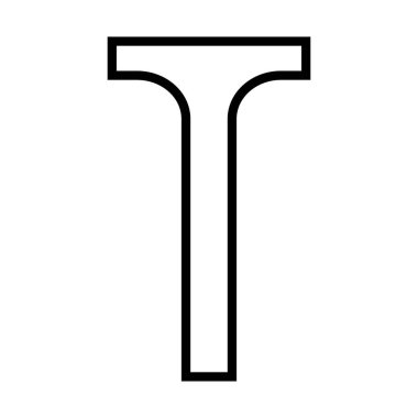 Ustura şekilli simge. Düzenlenebilir vektör.