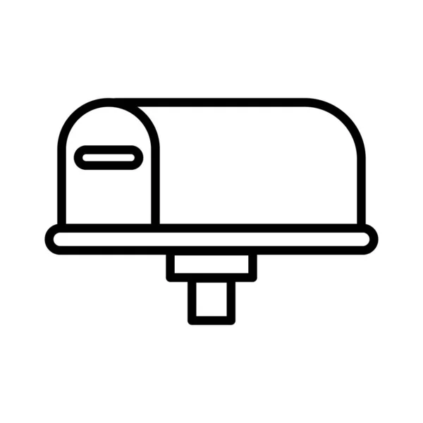 Icône Boîte Aux Lettres Simple Boîte Aux Lettres Boîte Réception — Image vectorielle