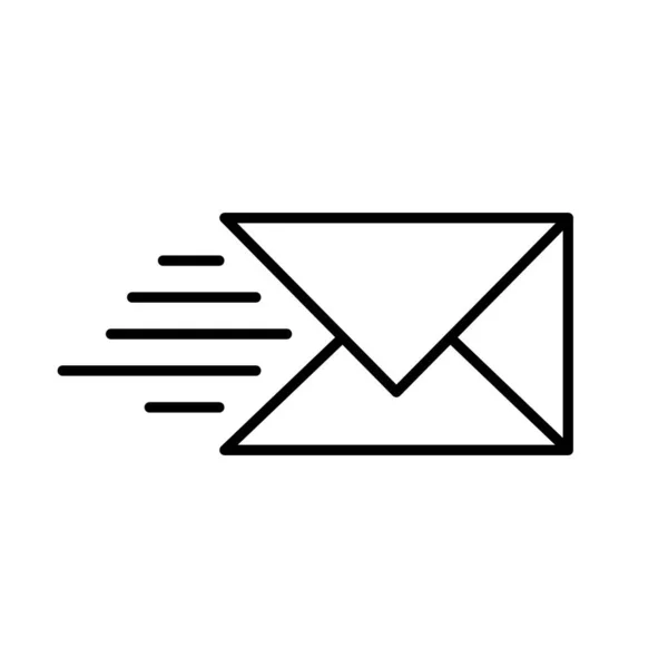 Send Mail Icon Mail Delivery Editable Vector — Stock Vector
