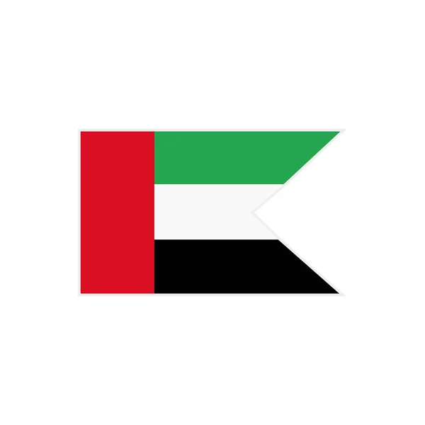Zászló Egyesült Arab Emírségek Eae Zászló Vágható Vektor — Stock Vector