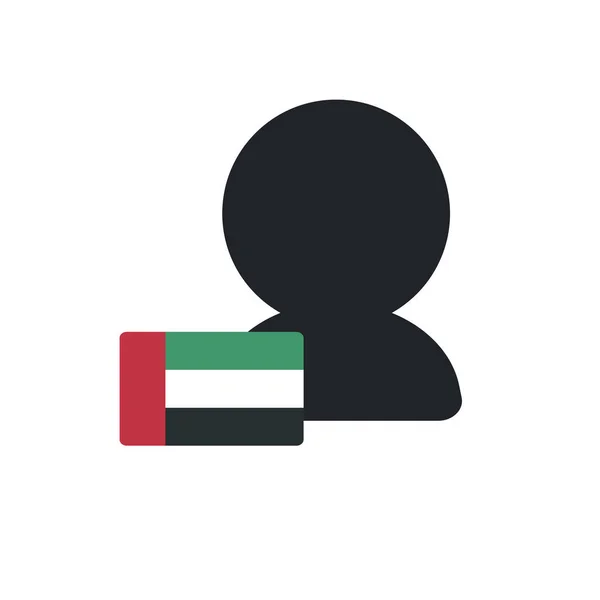 Nationalité Drapeau Des Émirats Arabes Unis Drapeau Des Émirats Arabes — Image vectorielle