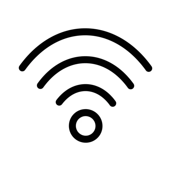 Segnale Wifi Comunicazione Mobile Internet Vettore Modificabile — Vettoriale Stock