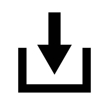 Siluet Simgesi İndir. Veri aktarımı. Düzenlenebilir vektör.