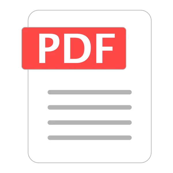 Das Digitale Datensymbol Pdf Format Pdf Erweiterung Editierbarer Vektor — Stockvektor