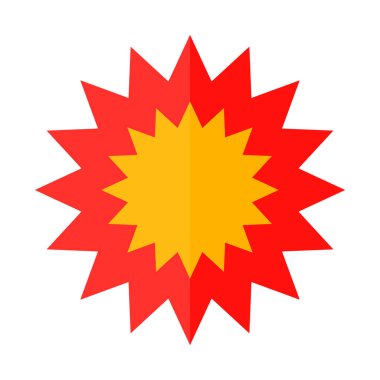 Patlama ve bombalama. Atış efekti. Düzenlenebilir vektör.