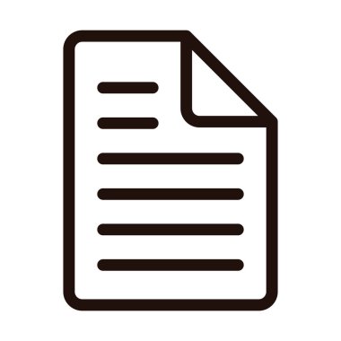 Metin dosyası simgesi. Veri. Düzenlenebilir vektör.