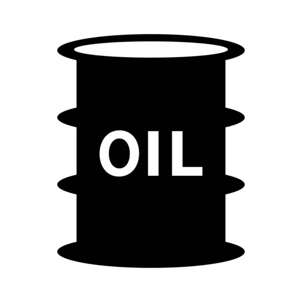 Ölspeicher Ikone Brennstofflagerung Editierbarer Vektor — Stockvektor