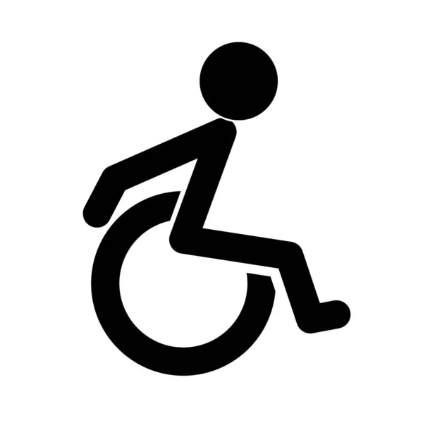 Wheelchair Rehabilitation Icon Wheelchair Living Editable Vector — Stock Vector