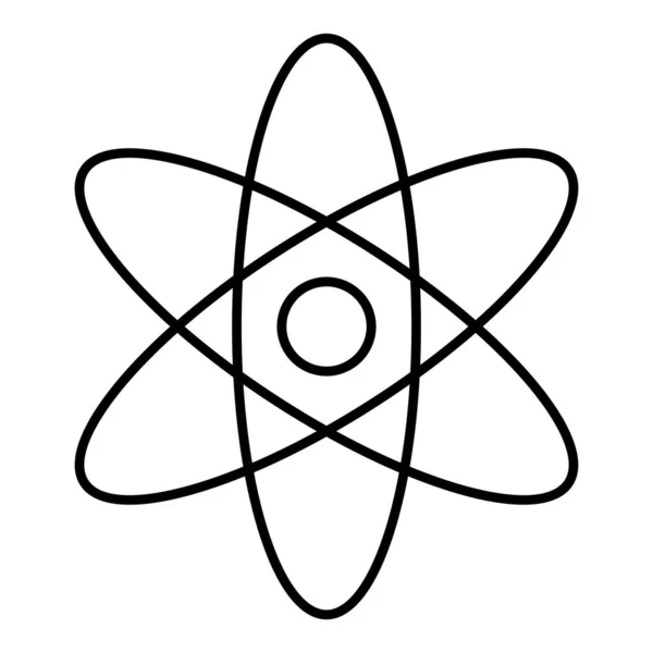 Jednoduchý Atom Vědecký Experiment Upravitelný Vektor — Stockový vektor