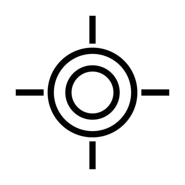Значок Зрение Метка Цель Редактируемый Вектор — стоковый вектор