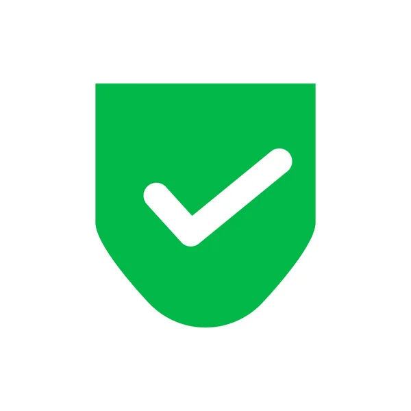 Ícone Escudo Checkmark Segurança Vetor Editável —  Vetores de Stock