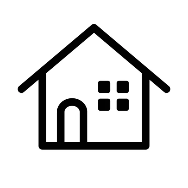 Icône Logement Propriété Immobilière Vecteur Modifiable — Image vectorielle