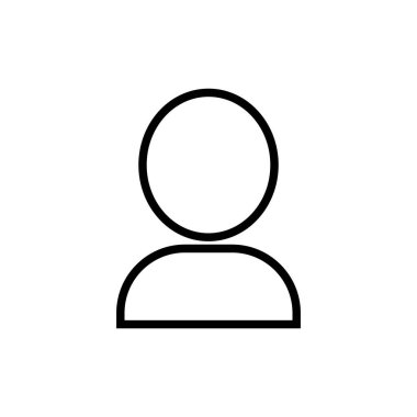 Kişi Simgesi. Kullanıcı. Profil. Düzenlenebilir vektör.