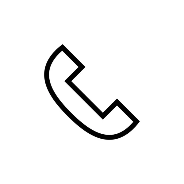 Ícone Telefone Simples Ligar Vetor Editável — Vetor de Stock