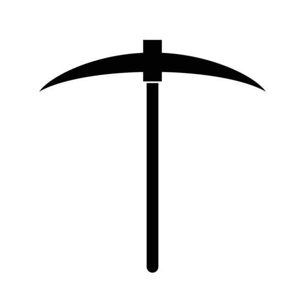 Значок Топором Горное Дело Строительство Редактируемый Вектор — стоковый вектор