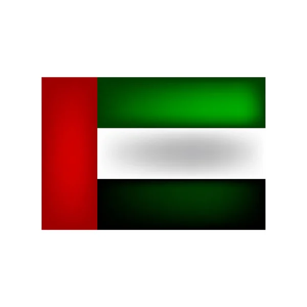 Bandera Sucia Los Emiratos Árabes Unidos Vector Editable — Vector de stock