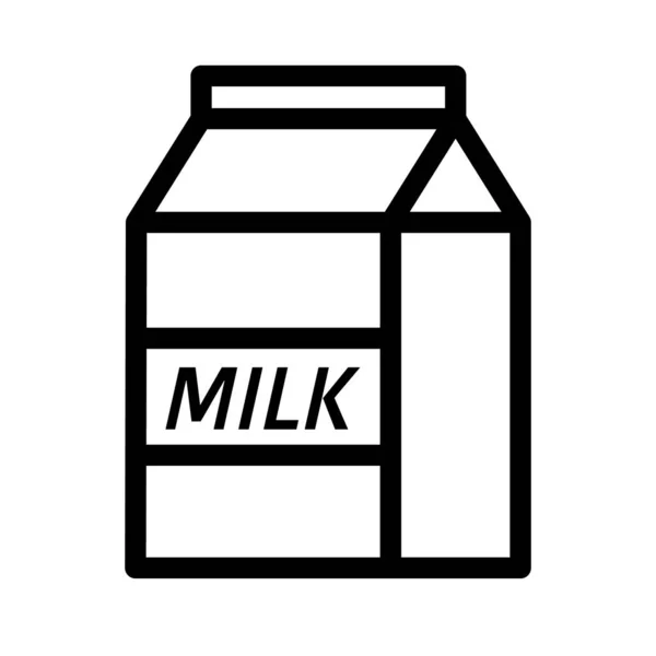 Символ Коробки Молоком Редактируемый Вектор — стоковый вектор