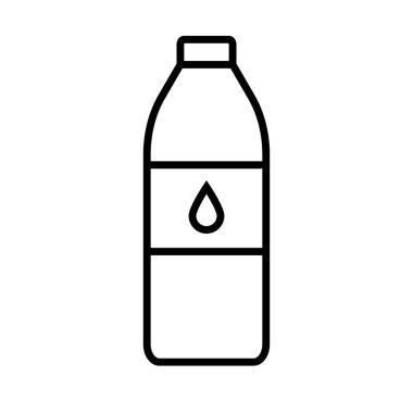 Evcil hayvan şişesi. Su ikonu içmek. Düzenlenebilir vektör.