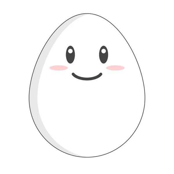 Симпатичная Икона Яйца Яичный Персонаж Редактируемый Вектор — стоковый вектор