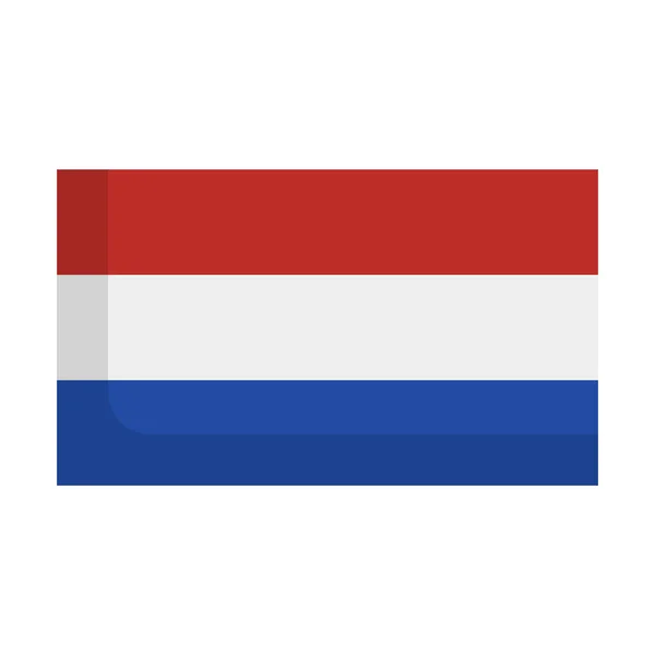 Икона Современного Голландского Флага Флаг Нидерландов Редактируемый Вектор — стоковый вектор
