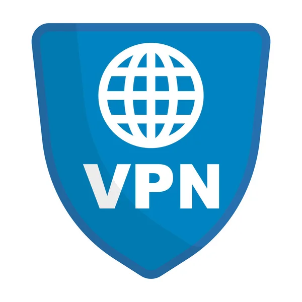Ícone Internet Vpn Shield Vetor Editável — Vetor de Stock