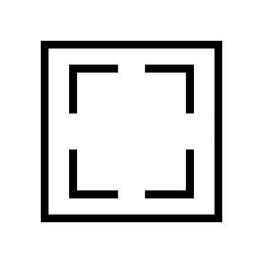 Simgeyi Tara. Çerçeve okunuyor Düzenlenebilir vektör.