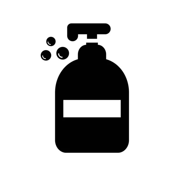 洗发水和泡沫轮廓图标 可编辑矢量 — 图库矢量图片