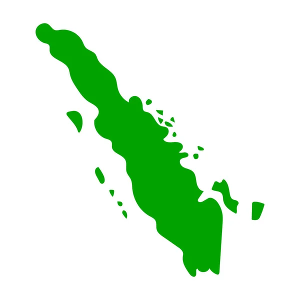 Ikona Mapy Sumatra Island Upravitelný Vektor — Stockový vektor