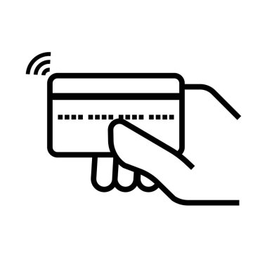 Kredi kartı erişimi yok. Düzenlenebilir vektör.