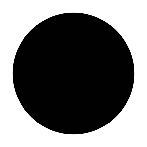 Cercle Silhouette Icône Icône Ronde Vecteur Modifiable — Image vectorielle