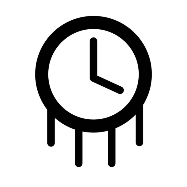 Negative Time Consumption Icon Editable Vector — Stock Vector