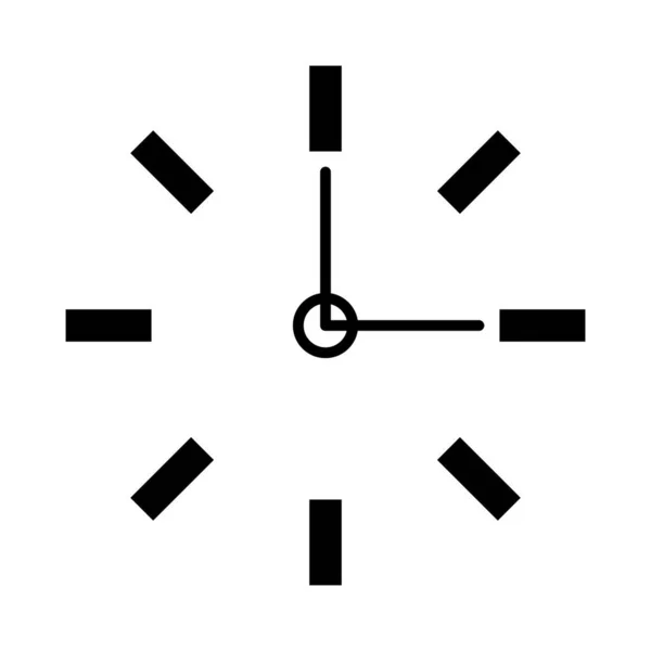 Modernes Uhr Logo Zeitzeichen Editierbarer Vektor — Stockvektor