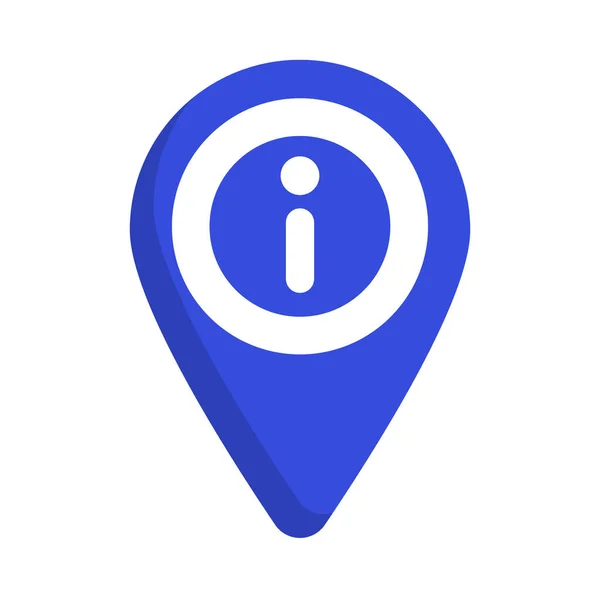 Information Map Pin Icon Information Office Editable Vector — Stock Vector
