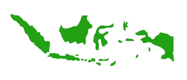 Ikona Indonéské Mapy Indonéské Ostrovy Upravitelný Vektor — Stockový vektor
