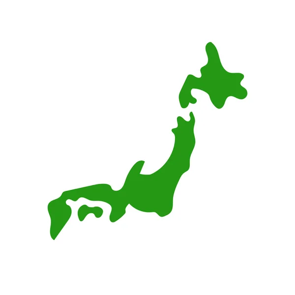 Japon Harita Simgesi Japonya Düzenlenebilir Vektör — Stok Vektör
