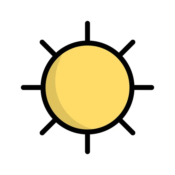 Плоский Дизайн Поп Піктограма Сонця Змінити Вектор — стоковий вектор