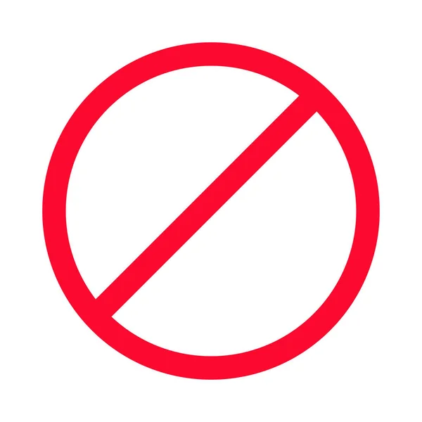 Запретный Знак Регулирование Ограничение Никаких Признаков Редактируемый Вектор — стоковый вектор