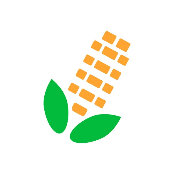 Ikona Kukurydzy Ikona Kukurydzy Cukrowej Wektor Edytowalny — Wektor stockowy