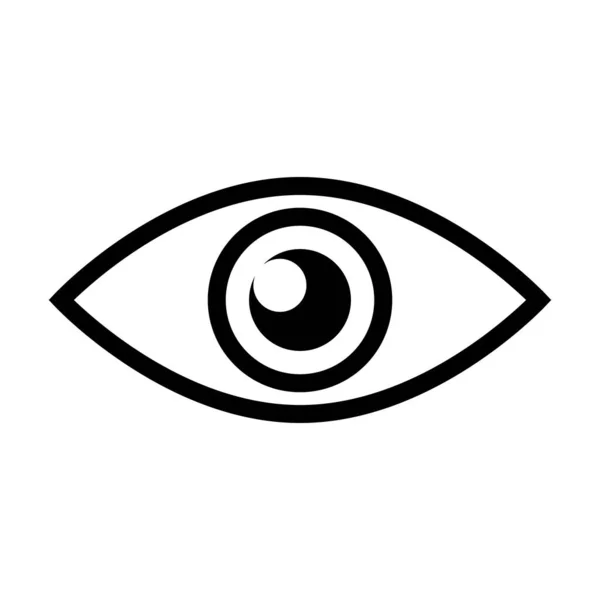 Simple Beautiful Eye Icon Editable Vector — Stock Vector