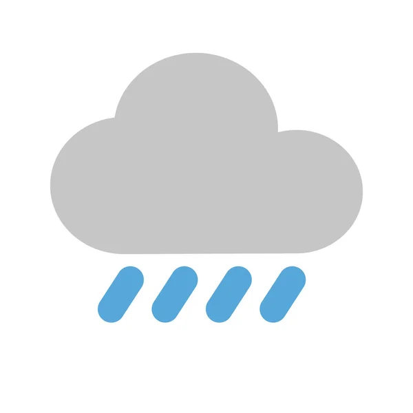 stock vector Flat design rain icon. Rainy day. Editable vector.