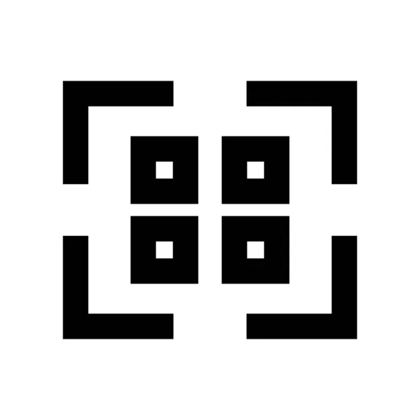Icono Silueta Código Vector Editable — Archivo Imágenes Vectoriales
