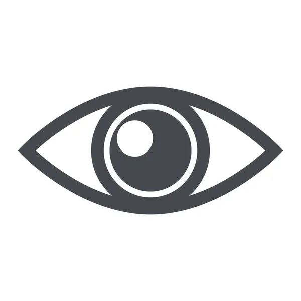 Simbolo Dell Occhio Icona Oftalmologica Vettore Modificabile — Vettoriale Stock