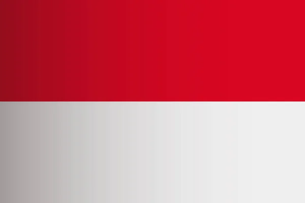 黑漆漆的印度尼西亚国旗向后倾斜 可编辑矢量 — 图库矢量图片