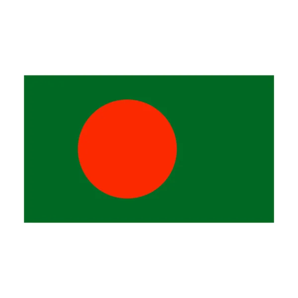 Ícone Simples Bandeira Bangladesh Vetor Editável — Vetor de Stock