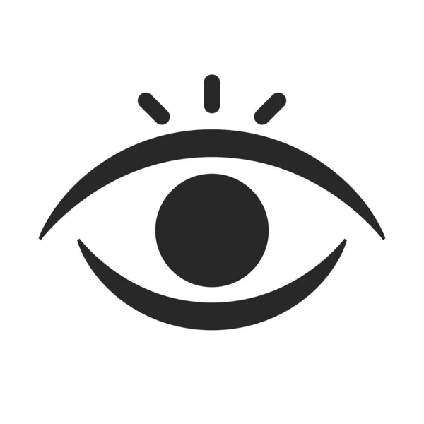 Modern Emphasized Eye Icon Editable Vector — Stock Vector
